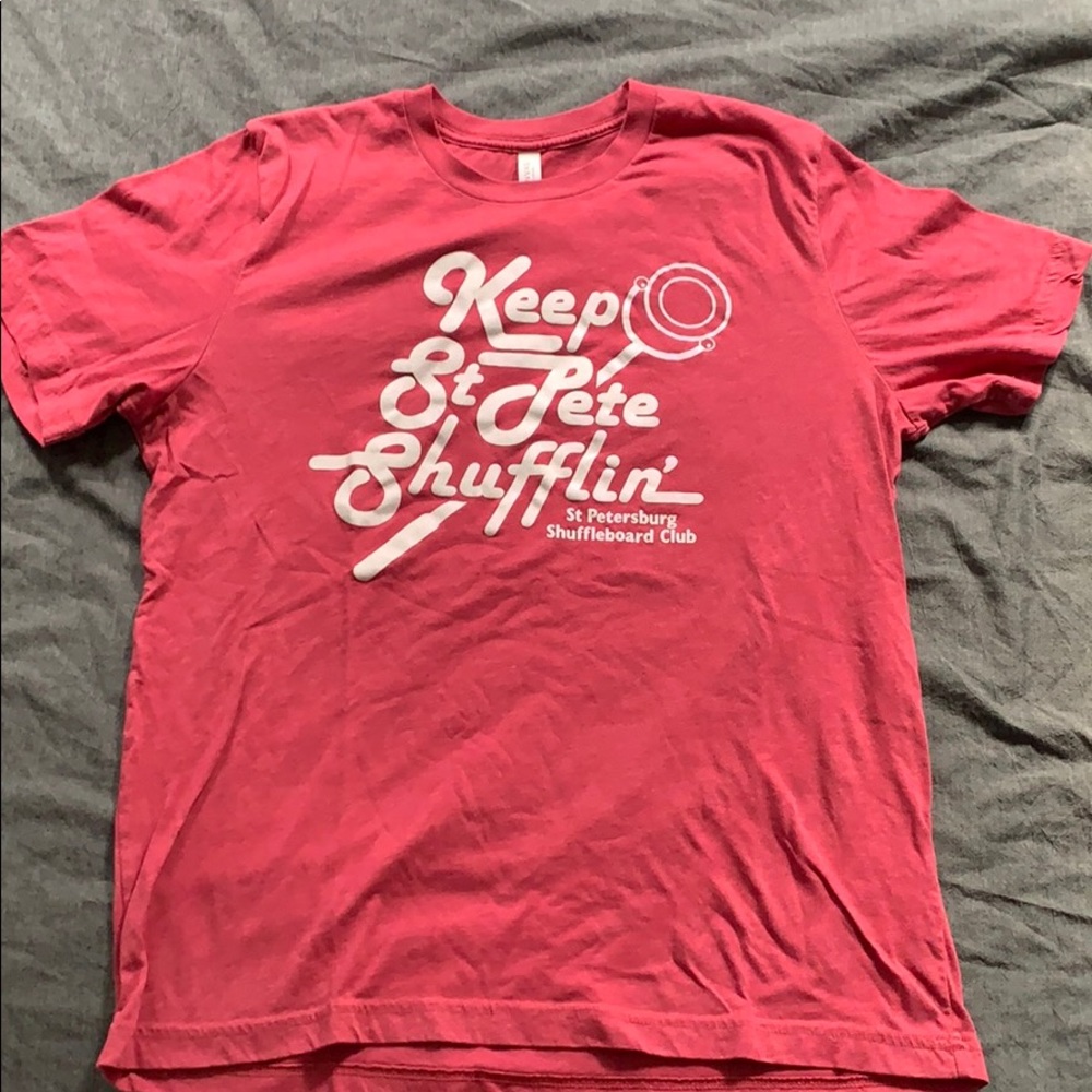 Red T- Shirt. Keep St. Pete Shufflin’ XL
